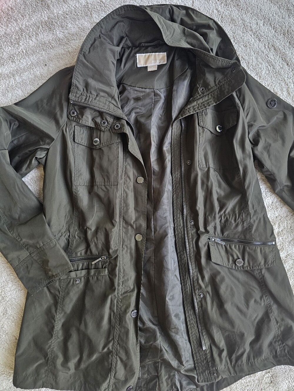 Michael Kors Dark Green Utility Jacket